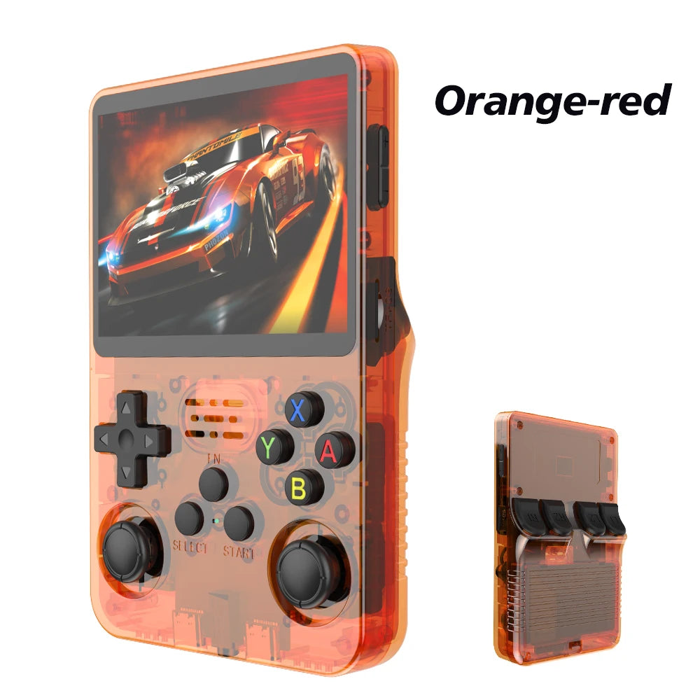 R36S Retro Handheld Video Game Console Linux System 3.5 Inch IPS Screen Portable Pocket Video Player R35S 64GB Games