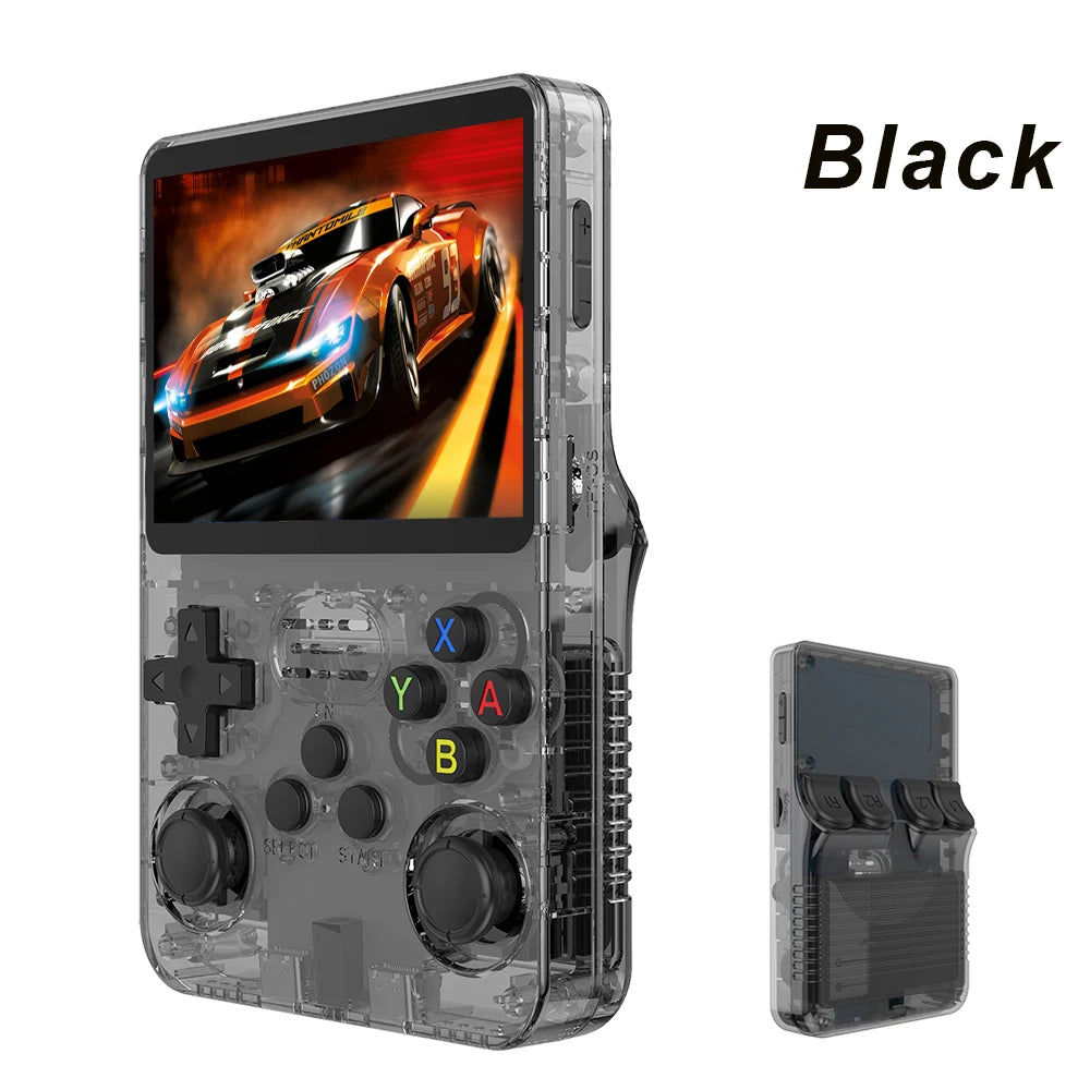 R36S Retro Handheld Video Game Console Linux System 3.5 Inch IPS Screen Portable Pocket Video Player R35S 64GB Games