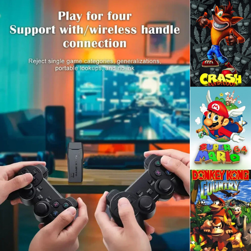 Game Retro Game Stick 4K 10000 Games Portable Dendy Game Console for TV